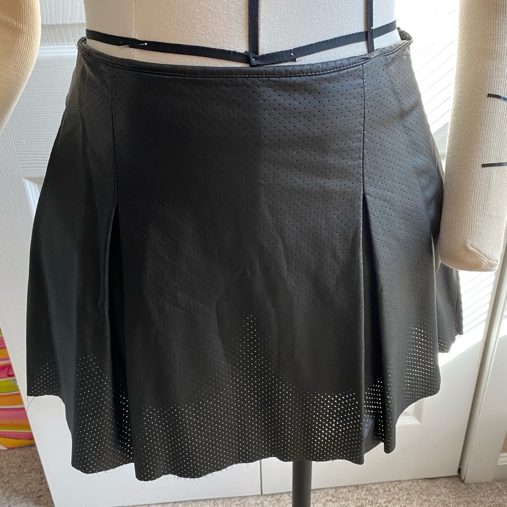 BCBGeneration Black Mesh Tennis Skirt